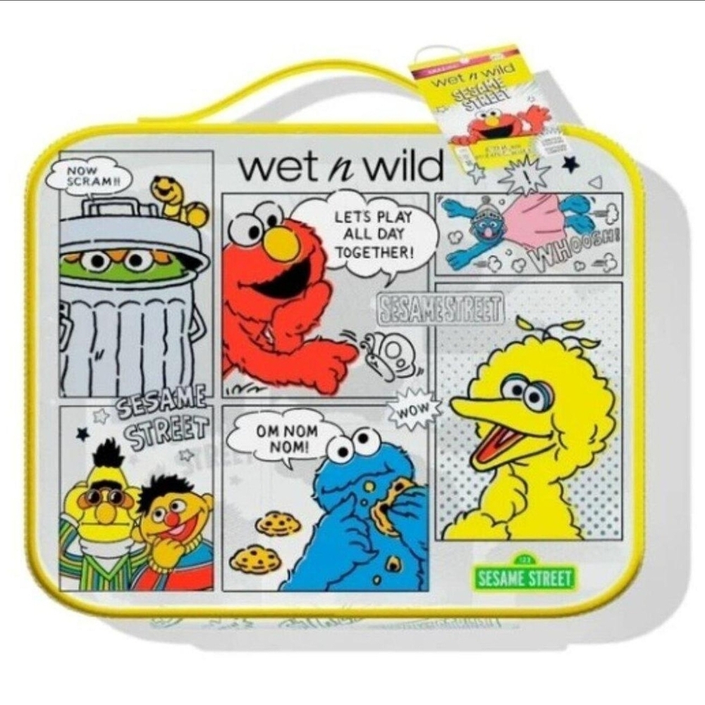 NWT! Wet N Wild Limited Edition Sesame Street Cosmetic Make Up Bag NEW